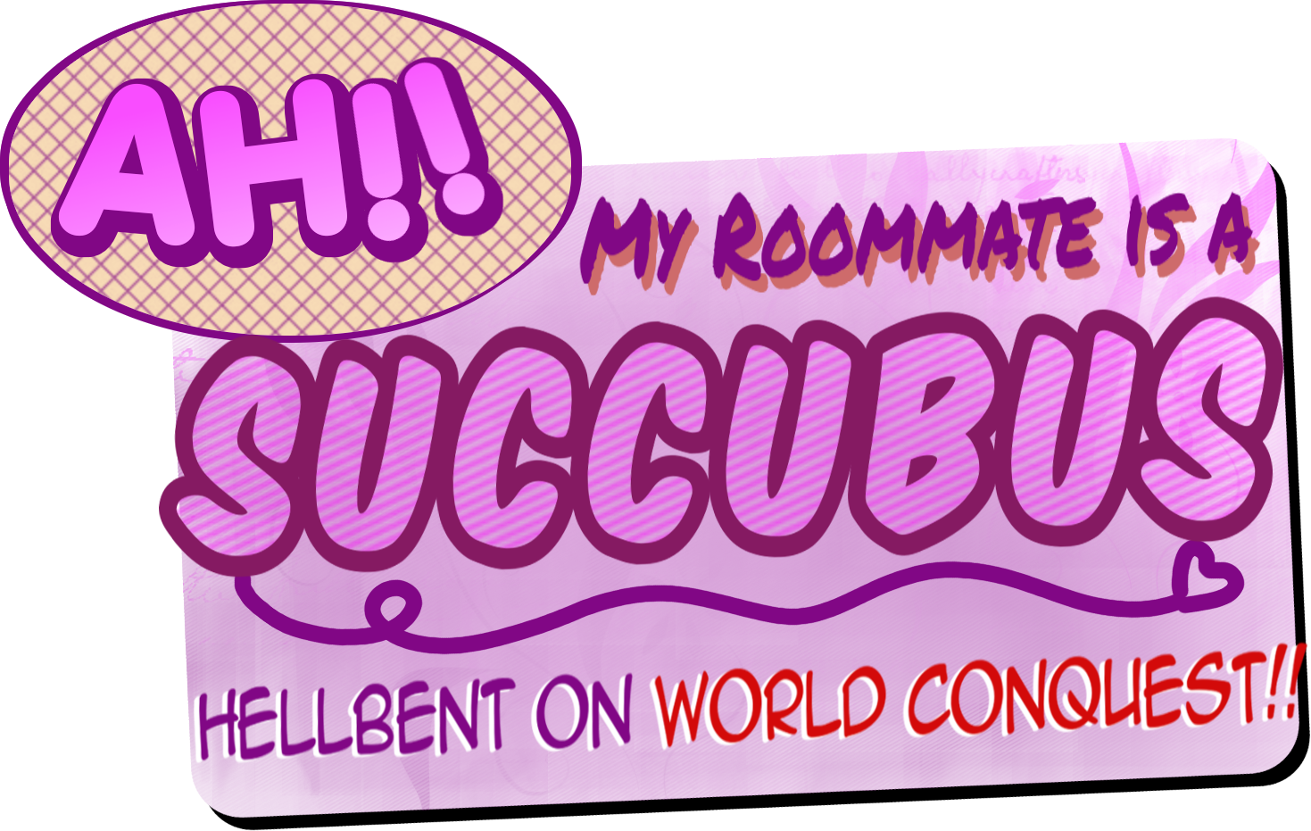 An image named ah_my_roommate_is_a_succubus_hellbent_on_world_conquest.png for the game Ah!! My Roommate is a Succubus Hellbent on World Conquest!!.